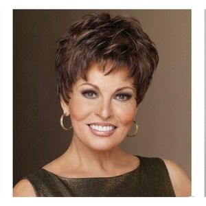 WINNER Wig by RAQUEL WELCH,  Glazed Cinnamon Large Short New R3025S+
